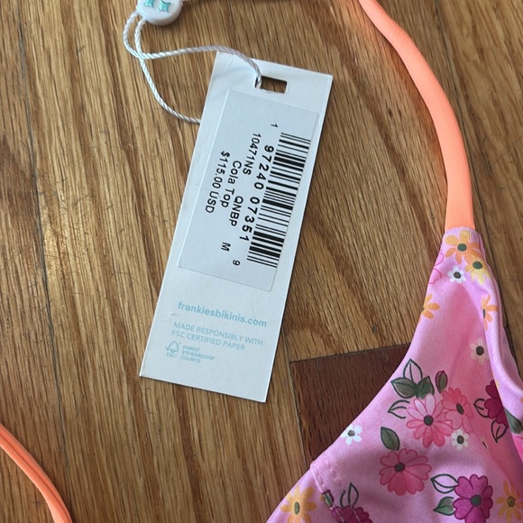 Frankie‘s underwire balconette cola top in Queens bath, medium ￼NWT - Picture 3 of 3